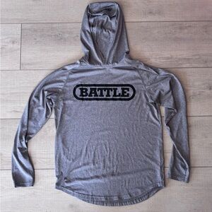 Gray Light Action Battle Hoodie | Adult M
